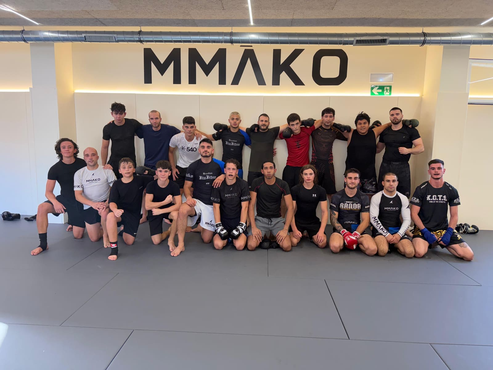Group photo of the MMA students at MMĀKO Academy